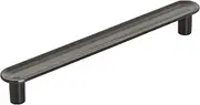 [Amerock] Cabinet Pull | Gunmetal | 5-1/16 inch (128 mm) Center to Center | Concentric | 1 Pack | Drawer Pull | Drawer Handle | Cabinet Hardware