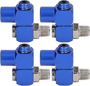 360 Degree NPT Swivel Air Hose Connector,Thread Industrial Fittings Pneumatic Tool Adapter Swivel Fitting 150PSI Joint Plug for Compressor Attachments Tire Inflation 4PCS