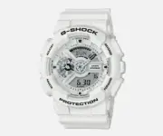 Casio Men's G-Shock Analog & Digital Resin Strap Watch White GA110MW-7A