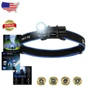 IP66 Waterproof LED Headlamp - 80 Hours Runtime & Adjustable Light Direction