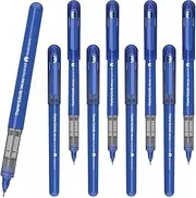 Newell Brands 10 x Papermate Inkjoy Liquid Ink Rollerball Pen, Quick-Drying Ink & Ergonomic Body, 0.5mm Needle Point Fine Nib, Blue - Loose in Plain Packaging