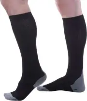 Allegro Athletic CollMax Compression Socks Medium (Black) 20-30mmHg Athletic 325