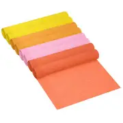 65.6ft Crepe Paper Roll, 8 Roll 10" Width Paper Streamer, Orange Yellow Series