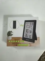 BALDR Wireless Weather Station Indoor Outdoor Temperature Humidity with Sensor