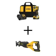 DEWALT Impact Driver 20-V Lithium-Ion Brushless Cordless W/Reciprocating Saw