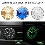 Car Dashboard Decoration Clock High Precision Quartz Clock with Night Glow Alloy Car Clock Watch
