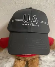Under Armour Women UA Team Training Graphic Cap Adjustable Baseball Hat Jet Gray