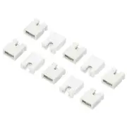 2.54mm Jumper Caps Shunts Short Circuit Connection Pin Blocks White 200pcs