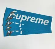 SET OF 10 Supreme Smurfs Box Logo Sticker Blue 100% Authentic FW20 Season