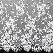 Lace Ribbon，Lace Trim， lace Ribbon Classic Lace Trims, 59" Super Wide Floral Pattern Mesh Lace Fabric for Wedding, Bridal Veil, Sewing Supplies(White)