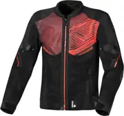 Macna Foxter Motorcycle Textile Jacket, black-red, Size 2XL for Men Black Red