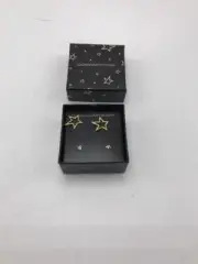 $48 Rebecca Minkoff double set star stud earrings gold tone MM3