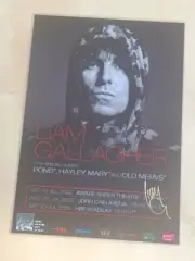 LIAM GALLAGHER - OASIS SIGNED AUTOGRAPHED Laminated Australia 2022 Tour Poster