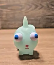 LIGHT BLUE UNICORN Rubber Squeeze Toy Eyes Pop Out Keychain Stress Fidget 2" New