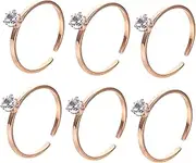 Parliky Elegant Decorative Titanium Steel Ring Adjustable for Parties Women's Fashion Ring