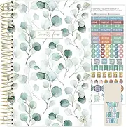 bloom daily planners 2024 Calendar Year Day Planner (January 2024 - December 2024) - 5.5''x8.25'' - Weekly/Monthly Agenda Organizer Book with Stickers & Bookmark - Boho Greenery