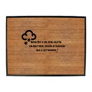 A Bad Day In The Alps - Funny Novelty Doormat Man Cave Floor mat