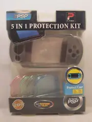 Playtech 5 in 1 Protection Kit for PSP New & Sealed Silicone Case & UMD Jackets