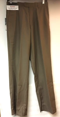 Francesco Bianchi Men's Camel Color Dress Pants assorted sizes NWT Flat front
