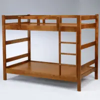 在飛比找momo購物網優惠-【Homelike】湯米3.5尺雙層床/上下床(胡桃色)