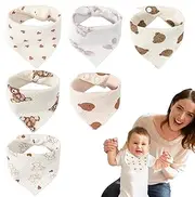 jopiuieo Baby Bibs for Eating - Adjustable Kid Burp Cloth Baby Drool Cloth | Washable Kid Eating Apron Absorbent Toddler Bibs for Home Travel