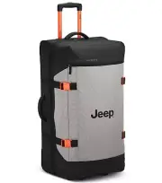 Jeep 82 cm 2-Wheel Rolling Duffle Bag - Grey Drizzle (JS007C)