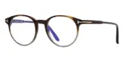 TOM FORD Eyeglasses TF5695-B 056 Brown & Grey Frame Blue CONTROL lens Glasses 51