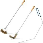 Justivana 3 Pcs Fryer Cleaning Tools,Stainless Steel Deep Fryer Cleaning Tools,Basket Fryer Brush,Air Fryer Cleaning Brush Tools