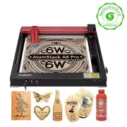 [EU Direct] Refurbished ATOMSTACK A6 Pro Laser Engraver 6W Laser Output Power Laser Engraving Machine with Installation