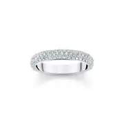 THOMAS SABO Thin band ring with white zirconia small