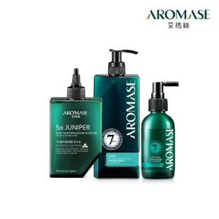 【Aromase 艾瑪絲】頭皮淨化洗髮養護組(頭皮淨化液260mlx1+洗髮精400mlx1+養髮精華液115mlx1)