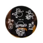 Nail Stamping Plate Reusable Christmas Pattern Printing Stencil Manicure Art