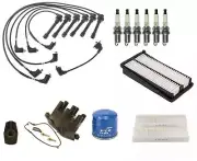 Fits Honda Accord V6 1998-1999 Ignition Wires Cap & Rotor Spark Plugs & Filters (for: Honda)
