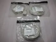 BLACKBOX AT MODEM CABLE DB9 FEMALE TO DB25 MALE 10 FT LOT OF 3