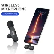 Wireless Lavalier Microphone Mic Mini Audio Video Recording For Android iPhone
