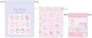 [マリモクラフト] My Melody 50th 3P Drawstring Girly Pop Heart