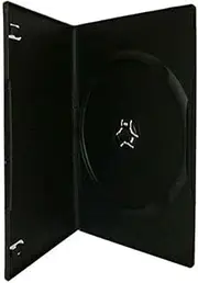 Maxtek 7mm Slim Black Single CD/DVD Case, 25 Pieces Pack