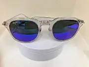 NEW Maui Jim LUXURY COLLECTION Blue Alika Crystal Titanium Silver B837-05 $529
