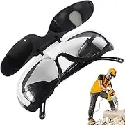 Welding Glasses | Mens Welding Safety Glasses,Eye Protection Equipment, Anti-Glare Protective Eyewear, Anti-Scratch Lens for Grinding Plasma Cutting