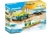 Playmobil 70436 Family Fun Beach Car Trailer Water Boat Jockey Wheel Play Gift