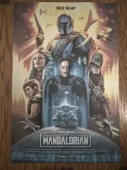 Mike Sass Mandalorian Star Wars Silkscreen Poster