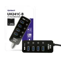 在飛比找順發線上購物優惠-Uptech 登昌恆 UH241C-B 4+1-Port U