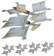KICHOUSE 6pcs Unique Flying Dinosaur for Dino Gadget with Fine Craftsmanship and Flight Capability for Fun and Educational Playtime