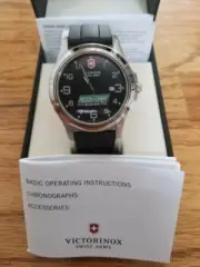 Brand New RARE Victorinox Swiss Army Roush Fenway Racing Watch Black Date Time