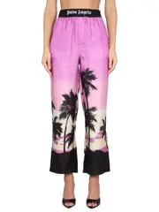 [Palm Angels] Palm Angels-Pants With Sunset Print-Donna 40
