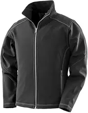 [Result] Work Guard Womens/Ladies Treble Stitch Softshell Jacket (UK Size: 16 UK) (Black)