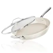 14 Inch Non Stick Frying Pans with Lid, Large Frying Pans Nonstick with Lid,