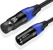 AuxLink XLR Cable, Microphone Cables 1.5ft, Short XLR Male to Female Cable 3 Pin Suitable for Speaker Systems, Radio Station, Stage Lighting and More- 1 Pack