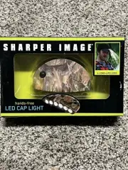 Sharper Image Hands Free 6 LED Baseball Cap Clip Light for Camping , Anytime New