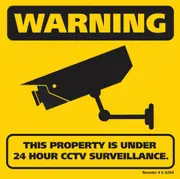 300x300mm CCTV Surveillance Corflute Sign